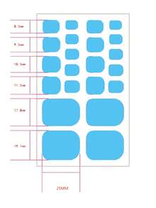 一套22片渐变洋葱粉脚趾美甲贴纸，防水美甲贴，时尚女士美甲之选 - 彩色 - 查看 10