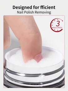 RS NAIL Removedor de gel de uñas para uñas postizas de 120ml, fácil de remover, gel de uñas sólido sin acetona, con esponja práctica y rápida, sin desperdicio, no daña las uñas, removedor profesional para uñas postizas