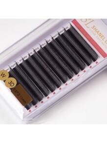 12 Rows 0.07 C/D/L Curl SHANEL YY 3DW 4DW Clover Lashes 8-15mm Automatic Flowering Premade Duoble Tips YY Handmade YY Cilios Type Natural Volume Eyelashes Extension