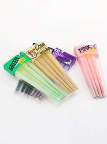 Three-Box Portable Box Pre-Rolled Cone Ultra-Thin Slow Burning With Tip Roll Paper Portable Tapered Roll Paper Lovers Gift Novelty Party Gift Gift For Friends Spring Outdoor Items, Pre-Rolled Filter Paper Accessories Lightweight