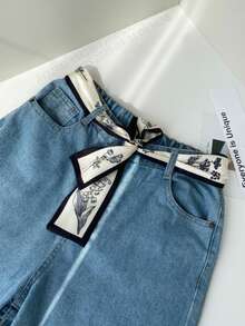 Long Strip Scarf, Ribbon, Hairband, Waist Belt, Hat Accessories - Multicolor - View 2