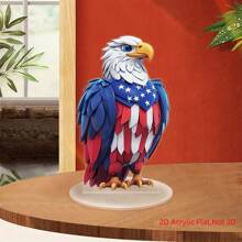 4th Of July Desk Ornament 2D Flat Bird Acrylic Decorations Desktop Decor For Home And Holiday