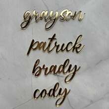 1pc Customized Acrylic Name Plate, Personalized Name, Customized Plaque, Unique Restaurant Wall Decor, Plate Decoration, Suitable For Bedroom, Cake Decor, Children's Day, Christmas, Halloween, Back To School, Birthday, Party Gifts, Customized Gifts