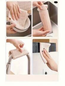 5/10pcs Luffa Cleaning Cloths, Kitchen Dishcloth, Non-Stick, Multi-Purpose Cleaning Cloths, Household Cleaning Rags, Bathroom Cleaning Towels, Durable Absorbent Cloths, Window Cleaning Cloths, Cleaning Supplies, Cleaning Tools