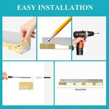 Nagellack Wandregal, irisierendes Acryl Schwebende Regale 38 cm, 6er Pack Kinderbuchwand, Tattoo Tinte ätherische Öle Figuren Ausstellungsregal, Gewürzregal für Salons Einzelhändler Zuhause