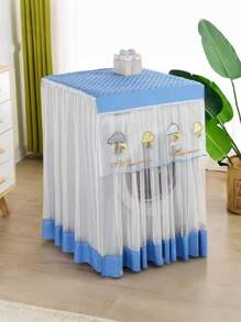 1pc Lace Embroidery Washing Machine Cover, Waterproof Dustproof Automatic Washing Machine Protector, Fit For 8kg/10kg Washing Machines