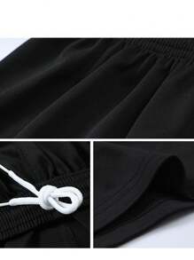 2pcs Personalized Men's Football Jerseys, Black Customized Football Uniform, Men's Sportswear Set, Sports Outfit, Men's Running Suit, Summer Men's Set, Men's T-Shirt Suit, Football Jerseys, Customized Football Uniforms With Number Printing, Suitable For Football, Badminton, Basketball, Cycling, Daily Wear