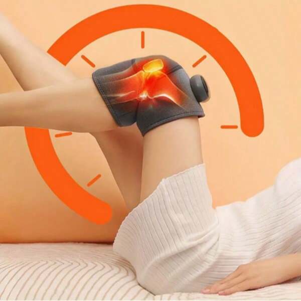 1 Piec Heated Knee Massager, Heat And Vibration Three-In-One Massager, Portable Massage Heating Pad, Elbow Shoulder Support Bag.Vibration Heating Mode.Perfect Mother's Day Gift And Birthday Gift