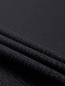 Men's Solid Color Short Sleeve Casual Commute Polo Shirt - Dark Grey - View 4