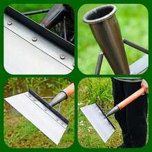 1 PC Stainless Steel Garden Shovel - Multi-Functional, Handle-Free Yard Weeder & Cleaning Tool For Patio And Lawn Care - Multicolor - View 9