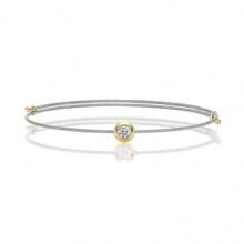 1pc Moissanite Inlaid S925 Sterling Silver Bracelet, Suitable For Daily Wear, Engagement/Wedding Jewelry, Evening Accessories, High-End Gift For Women. Low Allergy, Nickel-Free Material Protects Skin, Showcases Elegance. Perfect For Commemorative Days, Birthdays Or Festivals. Comes With GRA Certification.