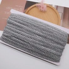 5 Meter 1 cm DIY Spitzen Borte Bänder Handwerk goldener silbriger Tausendfüßler geflochtene Spitzen Abschluss Hochzeitsgeschenkverpackung Nähzubehör Kleidung Party Dekoration
