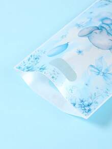 10/25/50pcs Blue Elephant Theme Party Gift Bags, Blue Elephant Pattern Gift Packaging Bags, Birthday Party Gift Decor Bags, Gender Reveal Party Candy Gift Bags, Baby Shower Party Decor Tote Bags, Couple Gifts Packaging Supplies, Family Party Decor Gift Packaging Supplies, Kitchen Packaging Bags, Party Favors - Blue Elephant - View 8