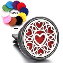 Colorful Tree Of Life Essential Oil Diffuser Clip, Car Air Vent Aromatherapy Diffuser With 10 Refill Pads, Car AC Vent Interior Accessories - Black - View 14