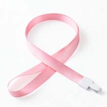 100pcs/50pcs/10pcs/1pc Customizable Content ID Badge Lanyards, Available In Multiple Colors, Customizable ID Badge Lanyards, Customizable Neck Strap Keychains, Lanyards With Detachable Clips, Customizable ID Badge Lanyards - Pink - View 13