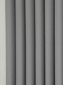 ستائر تعتيم سميكة مكونة من قطعتين/مجموعة، مناسبة لغرفة المعيشة والشرفة وغرفة الطعام وغرفة النوم والمنزل والمكتب، سهلة التركيب مع حلقات تثبيت - رمادي - مشاهدة 6