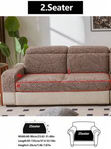 1 pièce Housse de canapé élastique antidérapante à enveloppe complète, housse de coussin de canapé universelle 4 saisons, jeté de canapé épaissi en tissu, lavable en machine, anti-poussière, compatible animaux de compagnie, décor d'intérieur, s'adapte aux canapés d'angle réglables pour chambre à coucher, bureau, salon 1/2/3/4 places