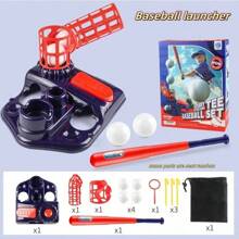 1 pieza Conjunto de lanzador de béisbol para niños, apto para actividades familiares y deportes al aire libre (piezas surtidas)