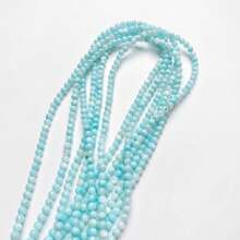 Miçangas Mistas de Conchas Redondas Naturais nas Cores Rosa Pastel, Roxo e Azul de 3mm, Acessórios de Joalheria DIY para Pulseiras, Colares e Brincos