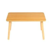 Couchtisch, Tatami-Laptoptisch, Picknicktisch, tragbarer Couchtisch, 60 x 40 x 32 cm, Schwarz/Weiß/Holzfarbe
