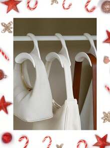 1/5 piezas Gancho para bolso, organizador de ganchos para armario, adecuado para bolsos, gorras, bufandas y otros accesorios, decoraciones con soporte en forma de arco para decoración de otoño, decoración de festivales, decoración de habitaciones, decoración del hogar, decoración de otoño, decoración de dormitorio