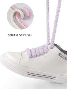 1 paire de lacets larges à la mode de style Ins, accessoires décontractés pour chaussures
