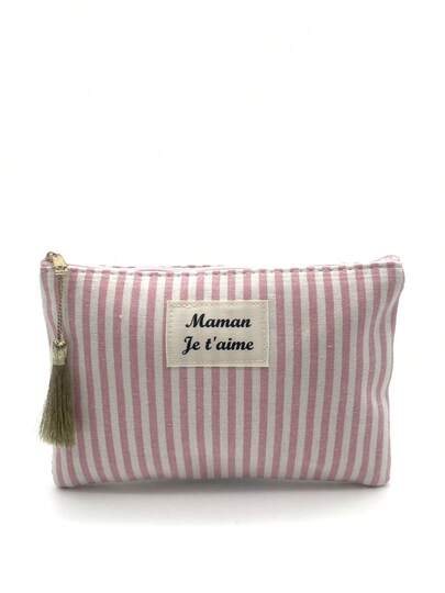 Mother's Day Gift Ideal Makeup Bag, Small Compact Organizer, Elegant Tassels