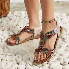 1双女童舒适百搭平底沙滩凉鞋 - 彩色 - 查看 7