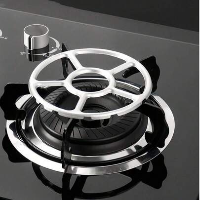 1pc Gas Stove Bracket, Non-Slip Pot Holder, Universal 4-Claw/5-Claw Stove Rack, Frying Pan/Milk Pot Auxiliary Bracket, Gas Stove Accessories Seafood Cooking Utensils