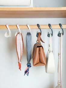 1/5 piezas Gancho para bolso, organizador de ganchos para armario, adecuado para bolsos, gorras, bufandas y otros accesorios, decoraciones con soporte en forma de arco para decoración de otoño, decoración de festivales, decoración de habitaciones, decoración del hogar, decoración de otoño, decoración de dormitorio