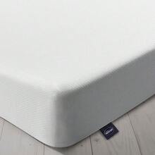3 Zone Memory Foam Rolled Mattress Made In The UK Medium Double, White - Blue and White - View 1