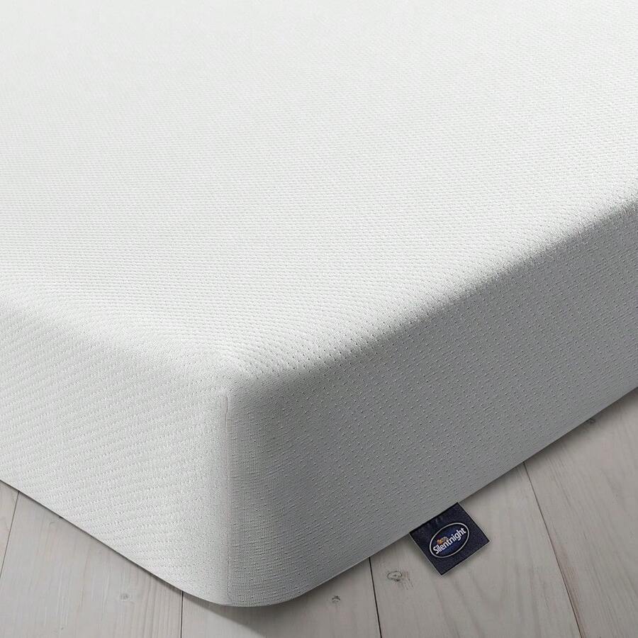 3 Zone Memory Foam Rolled Mattress Made In The UK Medium Double, White - Blue and White - View 1