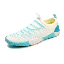 1 par de zapatos acuáticos para mujer, zapatos para nadar, playa, descalzos al aire libre, suela suave antideslizante, ligeros, de secado rápido, aptos para esnorquelar, piscina, pesca, kayak, gimnasio interior