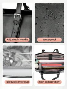 MATEIN 15.6 Inch Laptop Tote Bag For Women With Insulated Lunch Compartment, PU Leather Large Handbag With USB Port, Leakproof Food Pocket And Organizer For Teachers Nurses Office Moms Work Travel, Convertible Shoulder Bag Fits Laptop Lunch Essentials, Soft Flexible Daily Bag For Commute Back To School College Gift