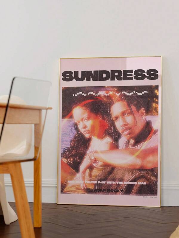 1 Pc Retro Pop Music Posters,Sundress Poster, Vintage Posters And Prints, Indie Wall Art Artwork Wall Painting For Gift, Bedroom, Office, Living Room, Cafe, Bar, Wall Decor, Home And Dormitory Decoration,Unframed