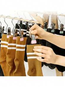 Heavy Duty Pants Hangers With Clips & Hooks For Closet Organization - Space Saving Skirt Hangers Feature Strong Grip Non-Slip Clips To Securely Hold Jeans Trousers Slacks Shorts, Multi-Use Laundry Drying Clips For Towels Socks Delicate Garments, Ideal Wardrobe Storage Solution For Home Dorm Retail Display, Keeps Clothes Wrinkle-Free & Easily Accessible, Practical Durable Garment Hanging Accessory Maximizes Closet Rod Space