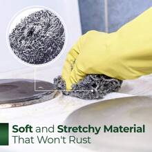 4pcs/12pcs Stainless Steel Scrubber - Rust-Resistant, Scrubber, Easily Cleans Dishes, Pans And Ovens, Multi-Purpose Use, Cleans Up Stubborn Yuko Messes