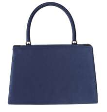 Girly Handbags Womens Satin Sparkly Clutch Bag - Navy Blue - View 4