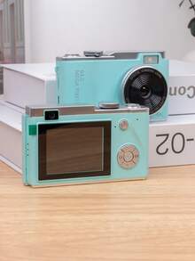 1 Pc LK-003 Dual Front & Rear CCD Vintage Camera, 64.0 Camera System Version, 48MP 4K HD Digital Camera With Card Reader + 8G Memory Card - Camera + Memory Card + Card Reader - View 16