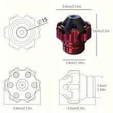 Aluminum Motorcycle Front Fork End Cap, Anti-Scratch, Shock Absorbing, Aesthetic, Suitable For All Street Motorcycles
