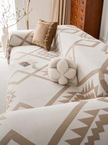 1 pieza Manta de sofá de chenilla estilo bohemio, antideslizante, lavable a máquina, apto para mascotas, adecuada para sofás de 1/2/3/4 plazas y conjuntos de sofás en forma de L, decoración del hogar para la sala de estar