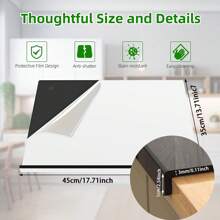 Cutting Board, Cutting Board, Kitchen Home Restaurant Non-Slip Acrylic Black Transparent Cutting Board, Countertop Protector Cutting Board, Fruit Cutting Board, Kitchen Utensils, Apartment Essentials