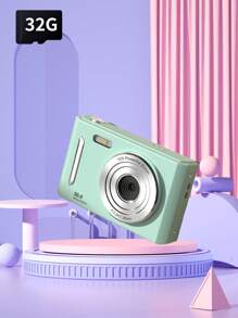 CCD Campus Digital Camera Student Party High Definition Front And Rear Dual Shooting Retro Card Travel Photography Video Camera With 32G Memory Card Digital Camera Toys