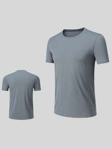 4pcs/Set Men Summer Fitness Moisture Wicking Short Sleeve T-Shirts, Outdoor Sports Breathable Marathon Running Gym Couple Sportswear Tee - Multicolor - View 4