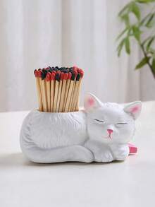 Moule en silicone pour pot de plante succulente chat mignon chaton, moule pour tasse de bougie chat endormi, pot de fleurs en plâtre ou béton, pour la décoration et les ornements de la maison - Multicolore - Voir 5