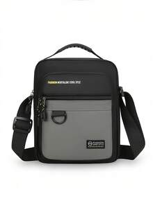 1 Stück Herren Handtasche mit Reißverschluss, neuer modischer Stil Umhängetasche kleine quadratische Tasche, kann an der Schulter, als Umhängetasche oder in der Hand getragen werden, mit verstellbarem Schultergurt, praktischer Reißverschluss, wasserfest und strapazierfähig, ausreichende Kapazität, für den täglichen Gebrauch geeignet, Valentinstag Geschenk - Verschiedenfarbig - Übersicht 8