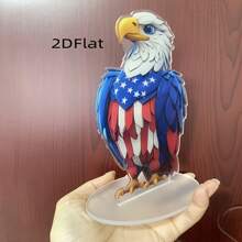 4th Of July Desk Ornament 2D Flat Bird Acrylic Decorations Desktop Decor For Home And Holiday
