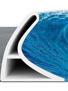 Collapsible Shower Threshold Water Dam Self Adhesive Shower Edge Water Barrier Stopper, Shower Water Blocker Retention System, Dry And Wet Separation For Bathroom Kitchen Countertop Sink Home Bathroom Decor Fall Decor Back To School - 2*3 - View 2