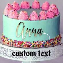1pc Customized Cake Name Graduation, Gold For Wedding, Personalized, Rustic Wedding, Custom Mr Mrs, Anniversary Toppers,Multi-Functional,Durable,Ornamental,Reusable,Exquisite,Stylish,High-Quality,Colorful,Modern,Custom,Personalized,Unique,Ideal Gifts For Him,Ideal Gifts For Her,Boyfriend,Dad,Girlfriend,Mom,Family,Friends,Tea Room,Home,Garden,Office,For Anniversaries,For Valentine's Day,For Mother's Day,For Birthdays,For Father's Day,For Graduation,For Weddings,For Housewarming Back To School, Gift-Ready - Multicolor - View 1