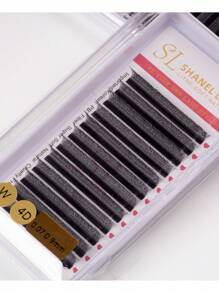 12 Rows 0.07 C/D/L Curl SHANEL YY 3DW 4DW Clover Lashes 8-15mm Automatic Flowering Premade Duoble Tips YY Handmade YY Cilios Type Natural Volume Eyelashes Extension